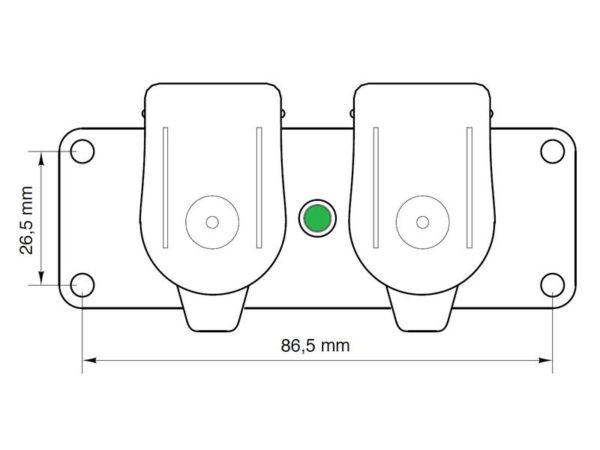 3-bens Aux indsatsadapter