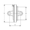 Bondioli & Pavesi PTO Gaffel (vidvinkel)(dobbelt) ( SFT H7-80°)