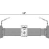 PTO Beskyttelsesrør (Bondioli) SFT S8 (Lz) Længde: 1210mm (Leveres med 1 x 86mm & 1 x 89mm Ringe)