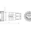 ISOBUS stik Duramate™ 2x75A (16mm²)