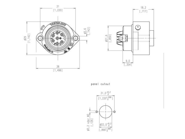 7 pol InCab ecomat® Hun Sort