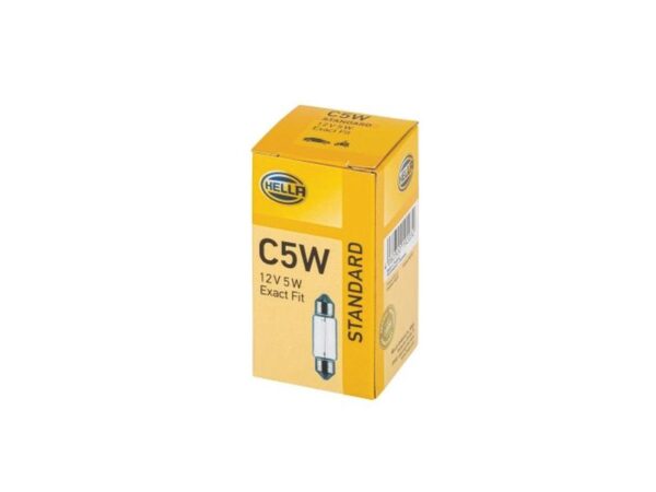 Pære C5W, 12V, 5W, SV8.5-8 (Kasse 10 stk.)