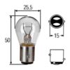 Pære P21/5W, 12V, 5W, BAY15d (Clamshell 2 stk.)