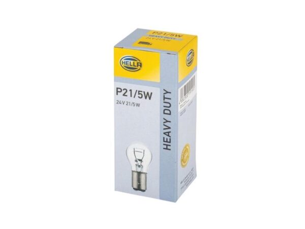 Pære P21/5W, 24V, 21W, BAY15d (Kasse 1 stk.)