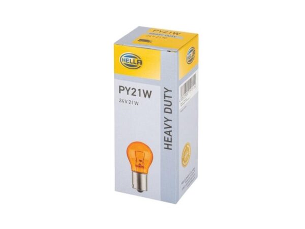 Pære PY21W, 24V, 21W, BAU15s (Kasse 10 stk.)