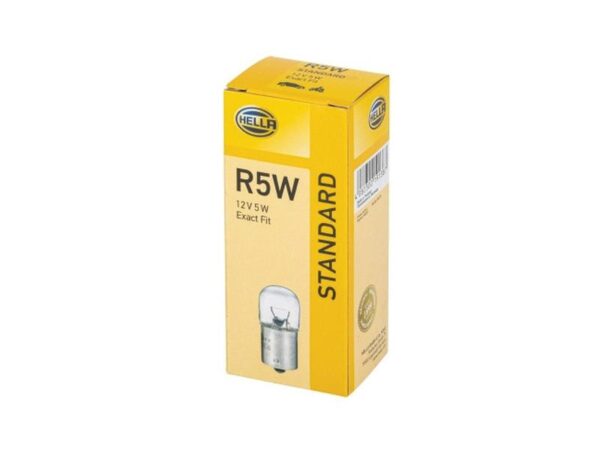 Pære R5W, 12V, 5W, BA15d (Kasse 1 stk.)