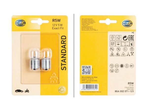 165730_pic2 Pære R5W, 12V, 5W, BA15s (Clamshell 2 stk.)
