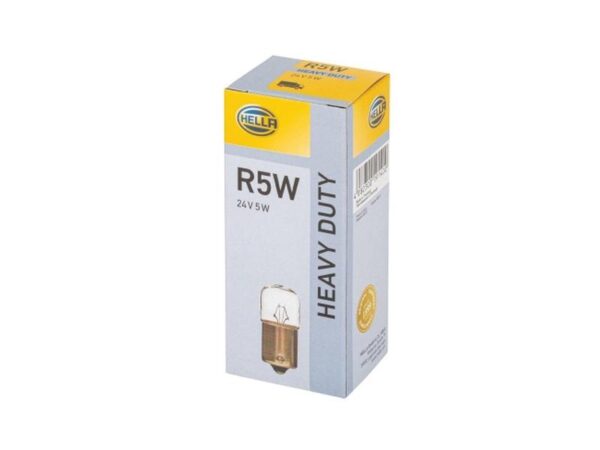 Pære R5W, 24V, 5W, BA15s (Kasse 1 stk.)