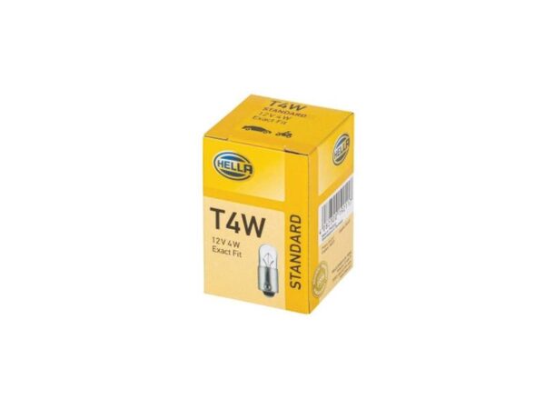 Pære T4W, 12V, 4W, BA9s (Kasse 1 stk.)