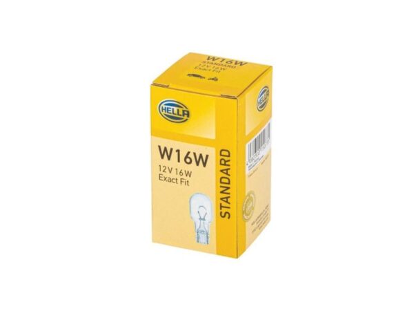Pære W16W, 12V, 16W, W2.1x9.5d (Kasse 1 stk.)