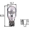 Pære W16W, 12V, 16W, W2.1x9.5d (Clamshell 2 stk.)