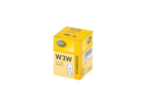 Pære W3W, 12V, 3W, W2.1x9.5d (Kasse 1 stk.)