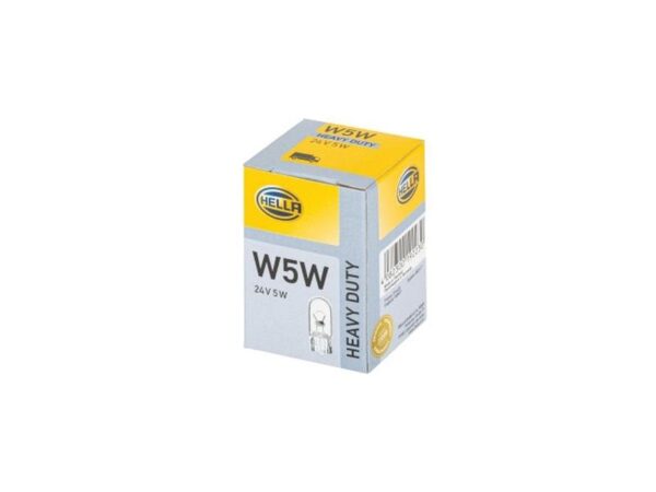 Pære W5W, 24V, 5W, W2.1x9.5d (Kasse 10 stk.)