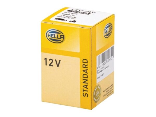 Pære12V, 2W, B8.3d (Kasse 1 stk.)