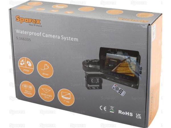 Kamerasystem Waterproof (m/kabel) med 7'' HD Waterproof Monitor and Camera