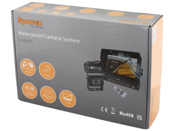 Kamerasystem Waterproof (m/kabel) med 7'' HD Waterproof Monitor and Camera