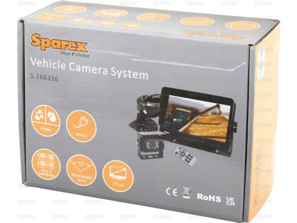 Kamerasystem (m/kabel) med 7'' HD Touch Button Monitor and Camera