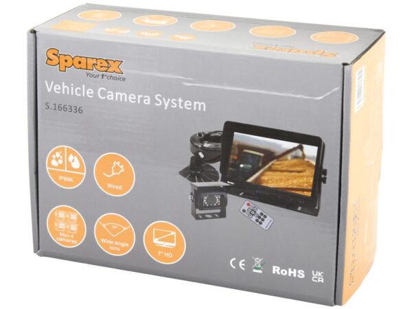 Kamerasystem (m/kabel) med 7'' HD Touch Button Monitor and Camera