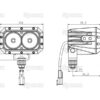 LED Forlygte LED, Interference: kl. 3, Højre/Venstre (Spot Beam), 4000 lm, 9-36V