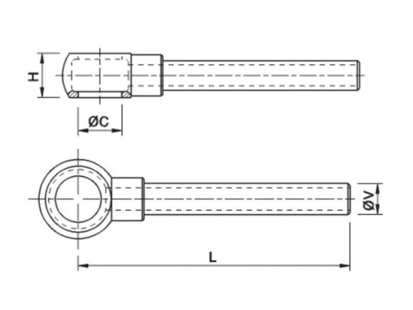 MARCHESINI Banjo Slangestuds 12L Rør x 500mm Lange