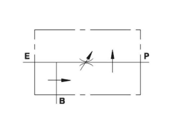 MARCHESINI Priority Ventil 3-vejs justerbar 3/4'' BSP (120 L/min Flowhastighed) Overskydende flow til andet kredsløb