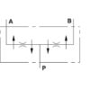 MARCHESINI Flow divider 50/50 2-vejs 3/8'' BSP (20 L/min Flowhastighed)