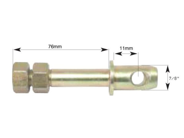 Stabilisator Bolt 22x118mm, Gevind 5/8x25.4mm