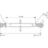 Topstang HD (mekanisk) (Kat.2/2 (Ø25/25mm)) Kugle og Kugle, M36 x 3, Min. længde: 635mm.