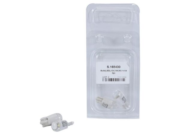 Pære12V, 1W, W2.1x9.5d (Agripak 2 stk.)