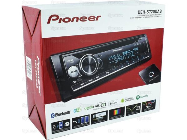 Radio - DAB+ | Bluetooth | Aux In | Android | iPod-iPhone | Spotify App | USB | CD (DEH-S720DAB)