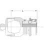 PTO Gaffel (vidvinkel)(snaplås) (Krydsmål: 32 x 76 & 27 x 94mm) Not Type: 1-3/4x 20
