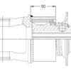 PTO Friløbskobling (Krydsmål: 27 x 74.5mm) Størrelse: 1-3/8''-6 Not