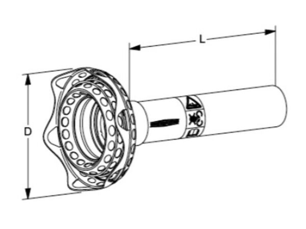 Walterscheid PTO Wide Angle Half Guard Inner, SDFH15, 1500mm