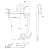Stubharvetand - 35 x 35x Venstre