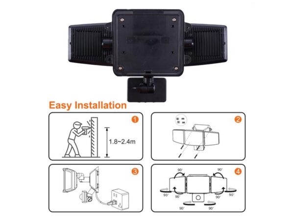 LED-sikkerhedslys, 3200 lumen, 230 V