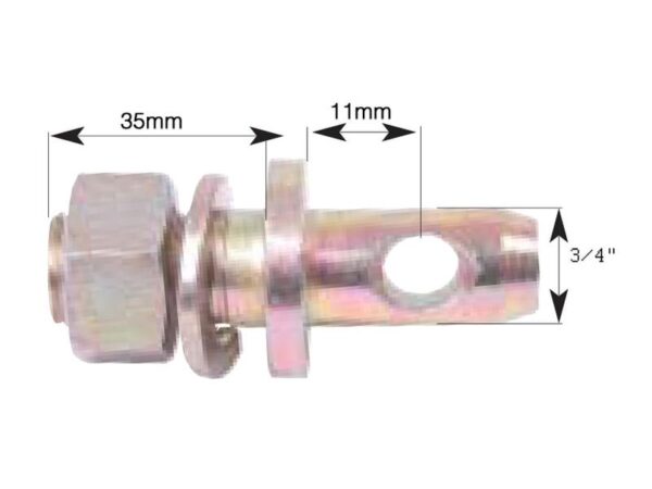 Stabilisator Bolt 19x7mm, Gevind 3/4x28.5mm