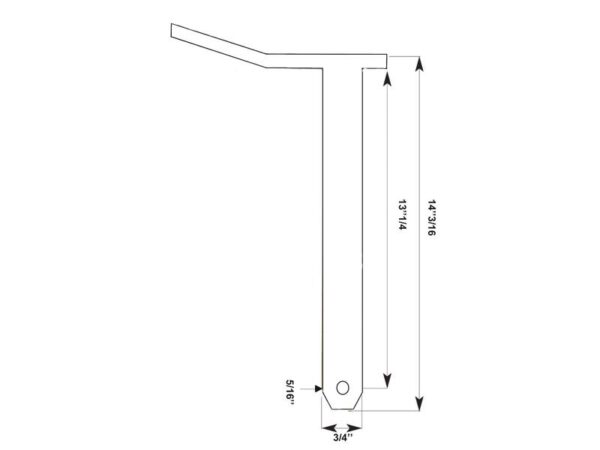 Trækbolt m/håndtag 19x336mm