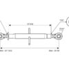 Topstang HD (mekanisk) (Kat.20mm/2 (Ø20/25mm)) Kugle og Kugle, 1-1/4, Min. længde: 620mm.