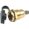 Jack Plug Socket with Cap (metal)