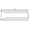Bøsning Frontlæssetand - Ø50 x 110mm (Konus 2)