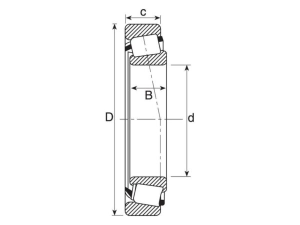 Sparex Koniske rullelejer (trailer lejer) (L44643/44610)