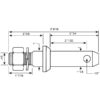 Redskabsbolt 28x141mm, Gevind 3/4x36mm Kat. 2 (Ø28mm)