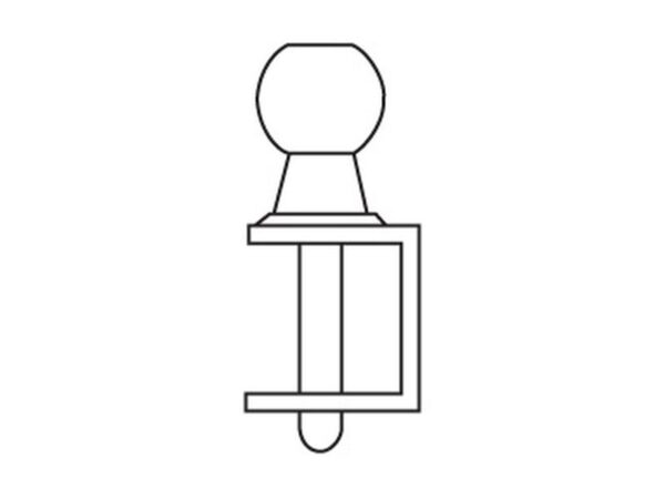 Anhængerkrog (Sort) 7700lbs/3500kg /7700lbs/3500kg