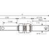 Redskabsbolt dobbelt 22 - 28x203mm, Gevind 7/8x57mm Kat. 1/2 (Ø22/28mm)