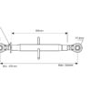 Topstang HD (mekanisk) (Kat.2/2 (Ø25/25mm)) Kugle og Kugle, M36 x 3, Min. længde: 470mm.