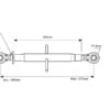 Topstang HD (mekanisk) (Kat.2/3 (Ø25/32mm)) Kugle og Kugle, M36 x 3, Min. længde: 490mm.