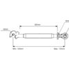 Topstang HD (mekanisk) (Kat.2/2 (Ø25/25mm)) Kugle og Krog, M36 x 3, Min. længde: 540mm.