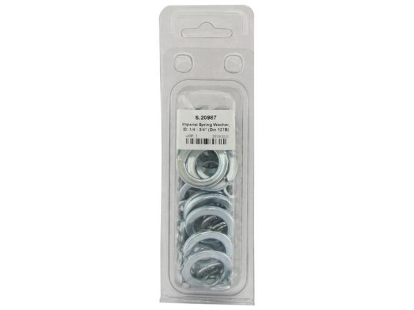 Fjederskive, ID: 1/4 - 3/4'' (DIN or Standard No. DIN 127B), 136 stk. Agripak