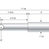 Redskabsbolt påsvejsning 22 - 28x181mm Kat. 1/2 (Ø22/28mm)
