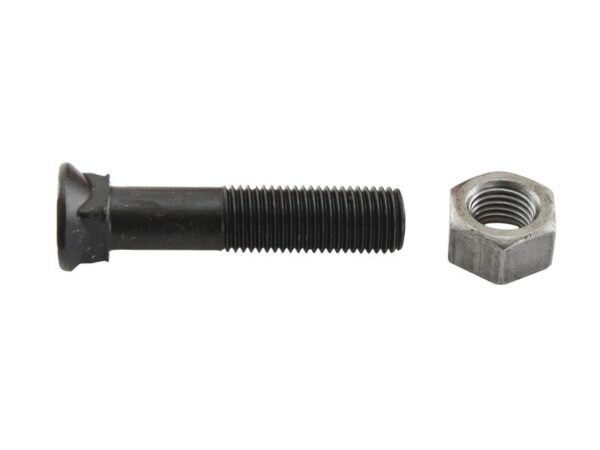 Monteringsbolt (rund) & Møtrik - M14 x 80mm, Trækstyrke 12.9 (25 stk. Kasse)